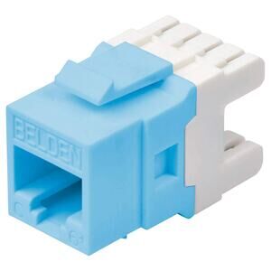 NEW Belden AX101326 Pack of 10 KeyConnect Jack Cat6+/RJ45 Module Keystone Blue